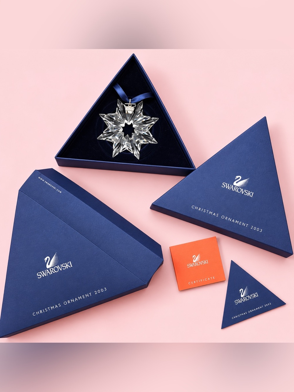 Swarovski 2003 Christmas Snowflake Ornament NWT